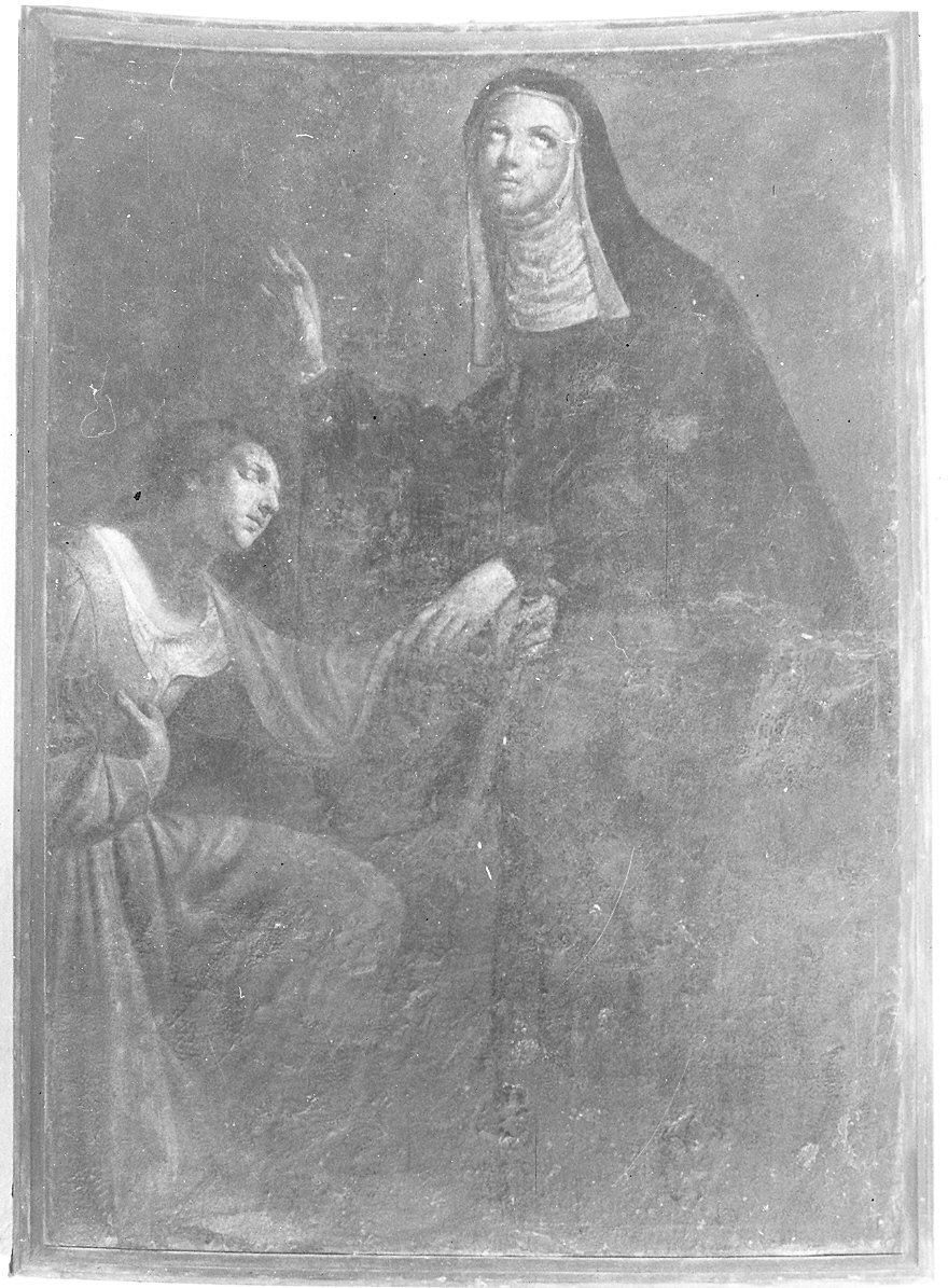 Santa Brigida risana una cieca (dipinto) di Ferrante Pietro Francesco detto Cavalier Ferrante (secondo quarto sec. XVII)