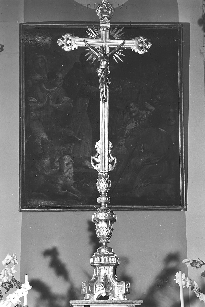 croce d'altare - ambito piacentino (metà sec. XIX)