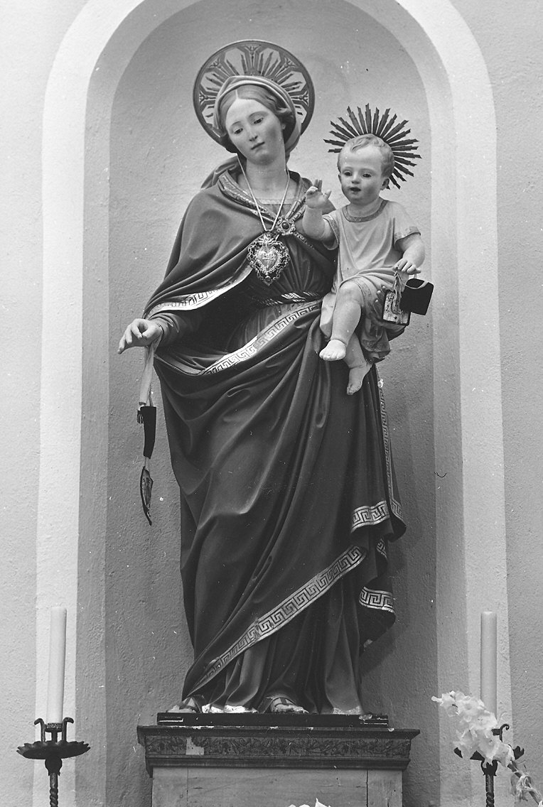 Madonna del Rosario (statua) - produzione Italia centro-settentrionale (prima metà sec. XX)