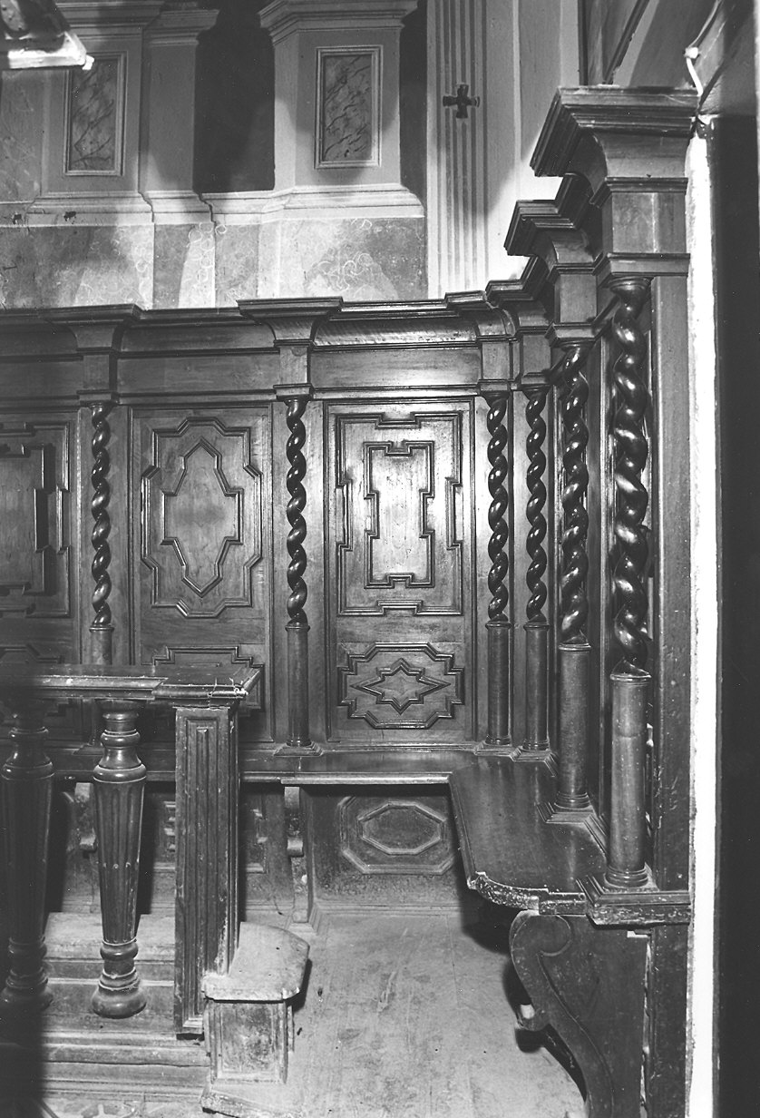 stalli del coro - ambito piacentino (sec. XVIII)