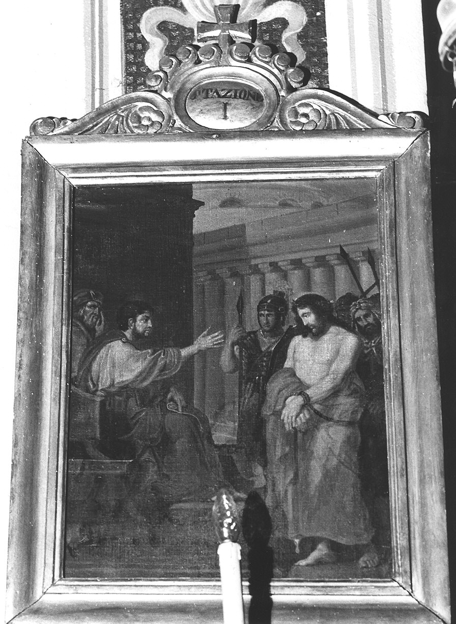 stazioni della via crucis (dipinto, ciclo) - ambito piacentino (sec. XIX, sec. XX)