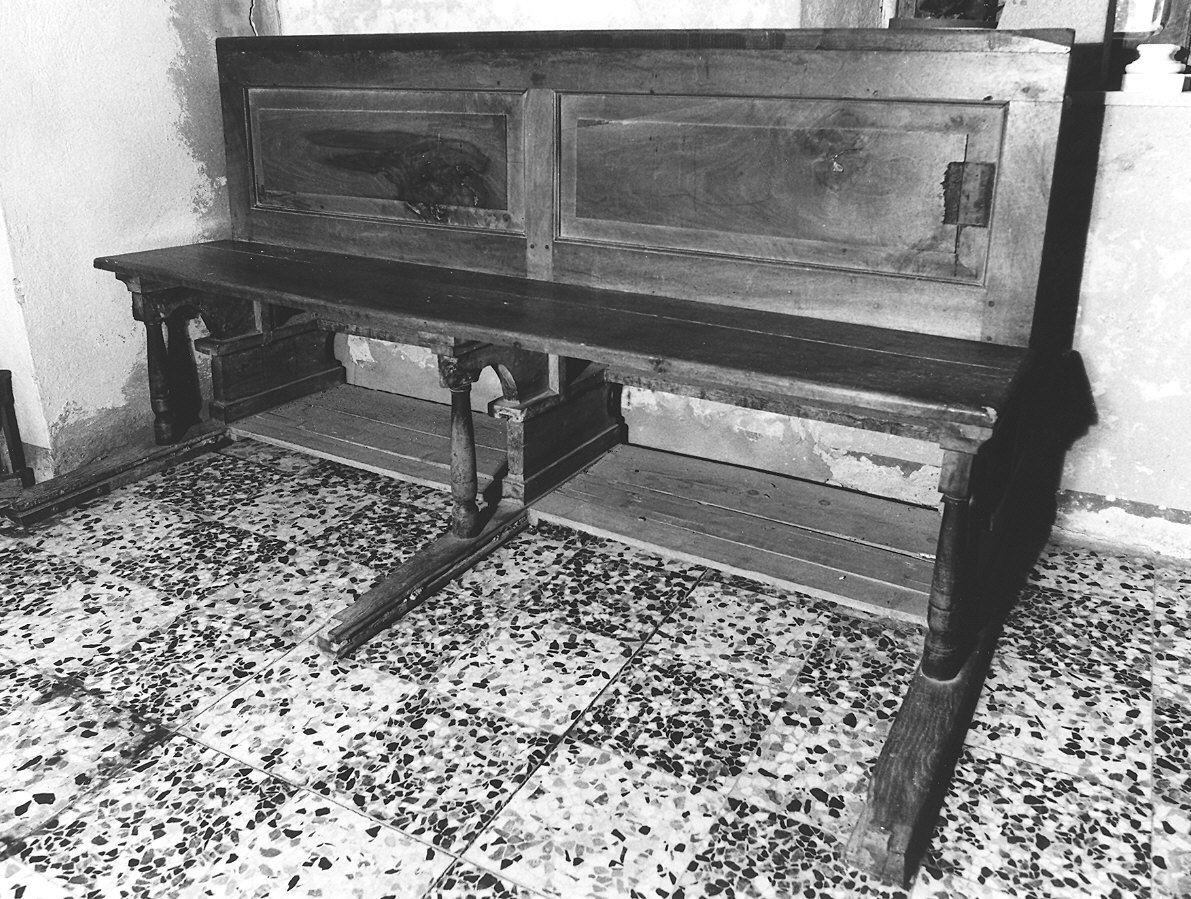 banco da chiesa - ambito piacentino (fine sec. XIX)