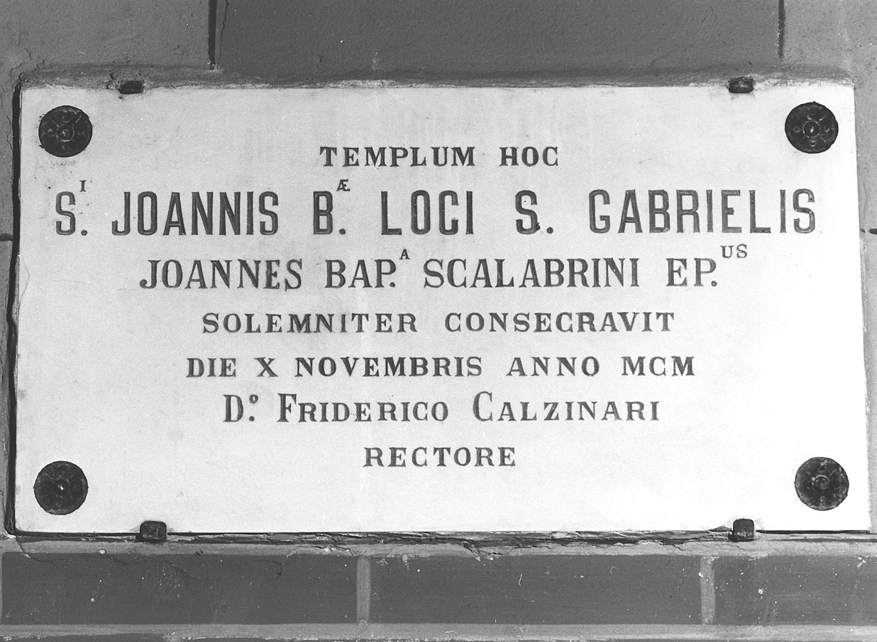 lapide commemorativa - ambito piacentino (sec. XX)