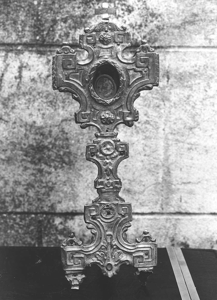 reliquiario - a ostensorio - ambito piacentino (ultimo quarto sec. XVIII)