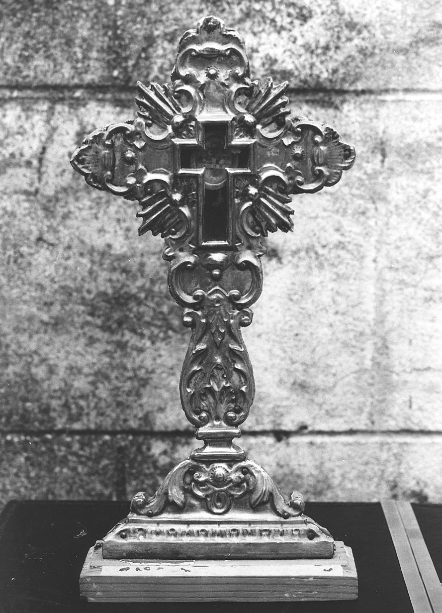 reliquiario - a ostensorio - ambito piacentino (sec. XVIII)