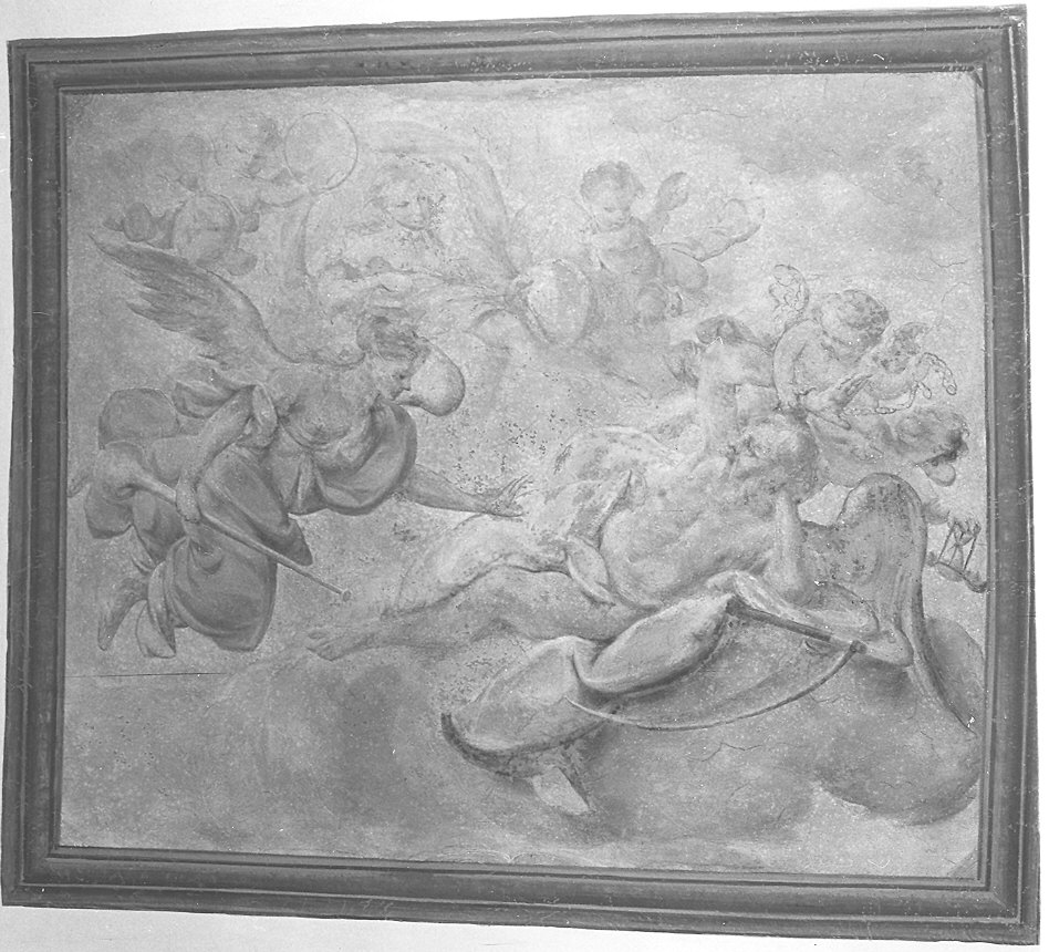 allegoria del Tempo e della Fama (dipinto) di Mussi Luigi (sec. XVIII)