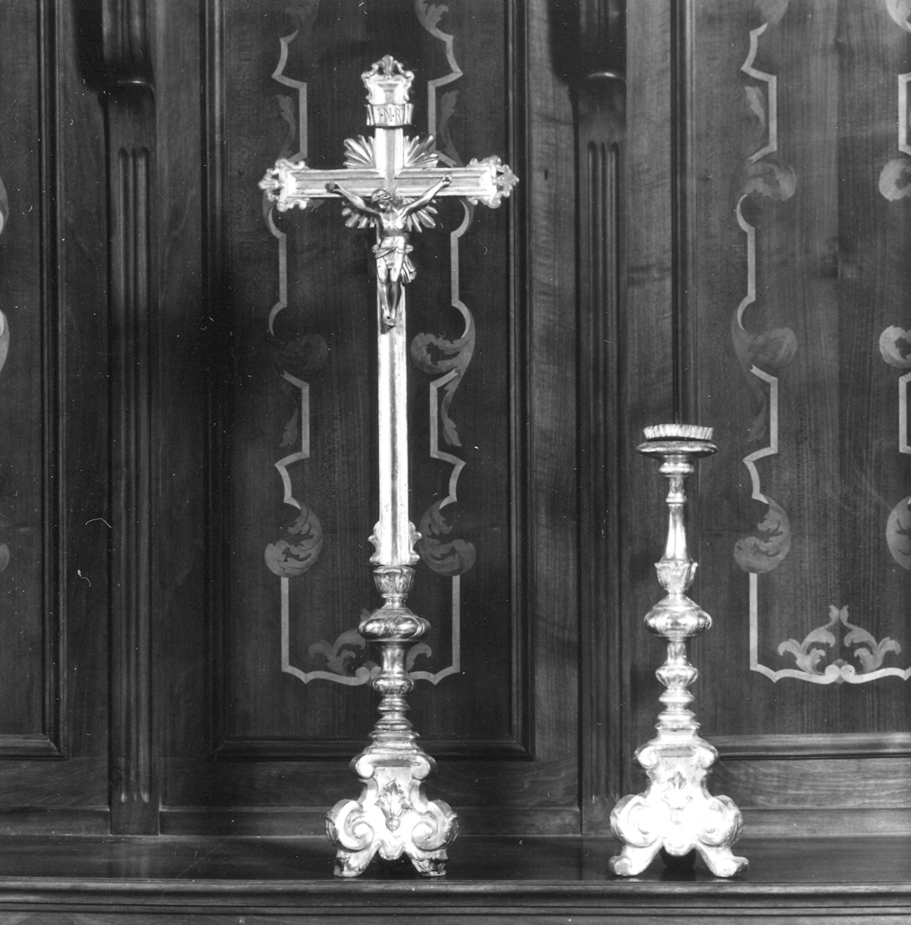 servizio d'altare, insieme - ambito piacentino (fine/inizio secc. XVIII/ XIX)