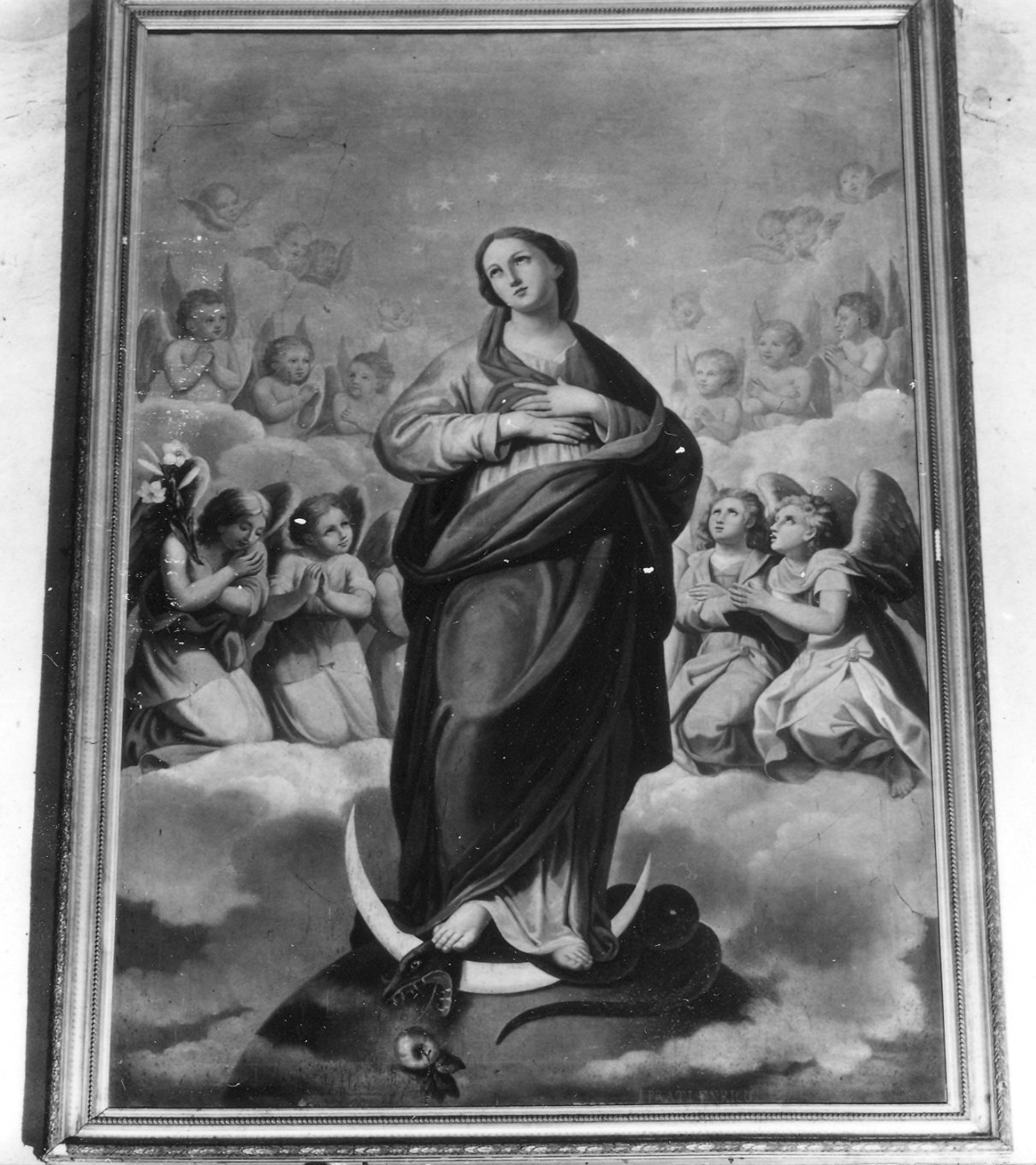 Madonna Immacolata (dipinto) di Prati Enrico (seconda metà sec. XIX)