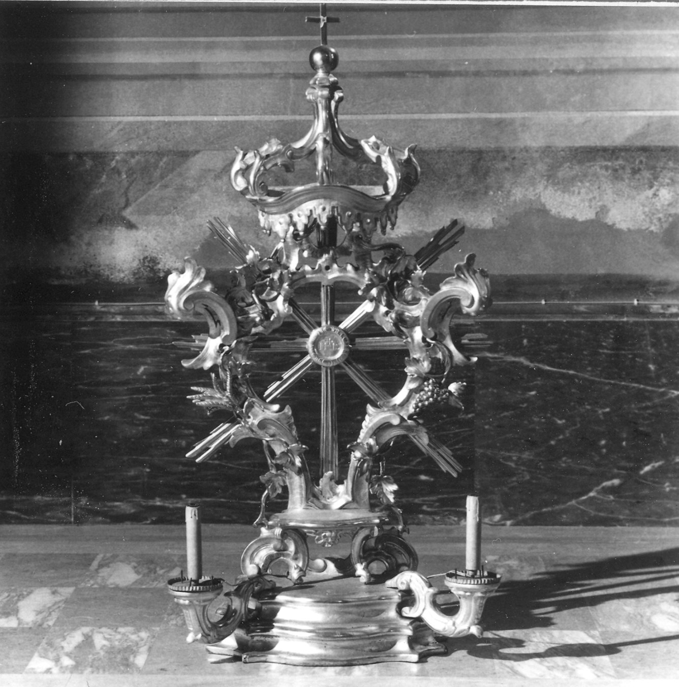 tronetto per esposizione eucaristica - ambito piacentino (seconda metà sec. XVIII)