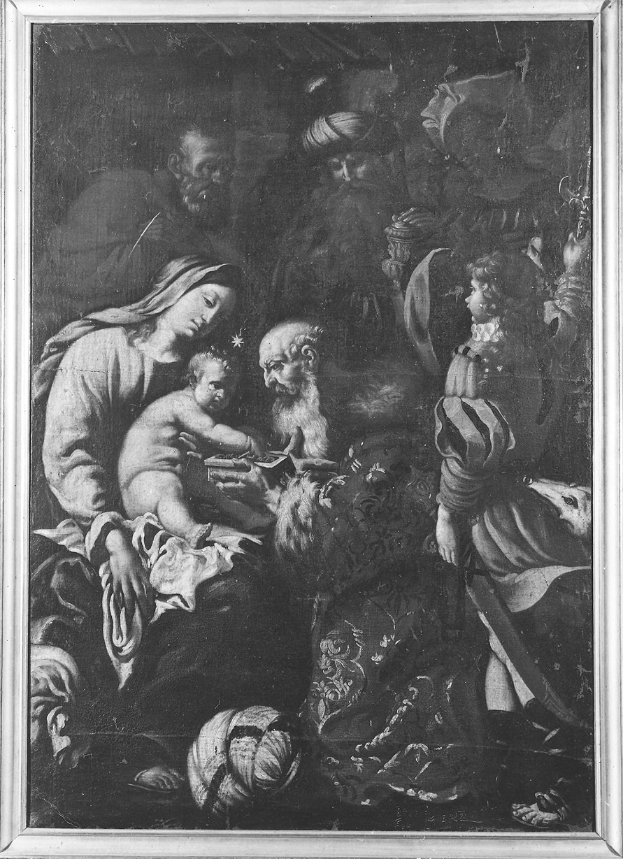 adorazione dei Re Magi (dipinto) di Miradori Luigi detto Genovesino (sec. XVII)