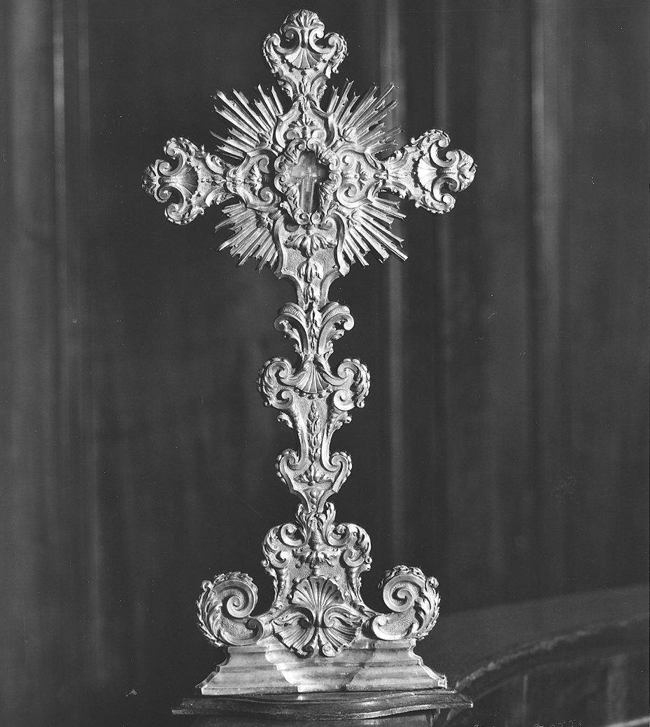 stauroteca - ambito piacentino (prima metà sec. XVIII)