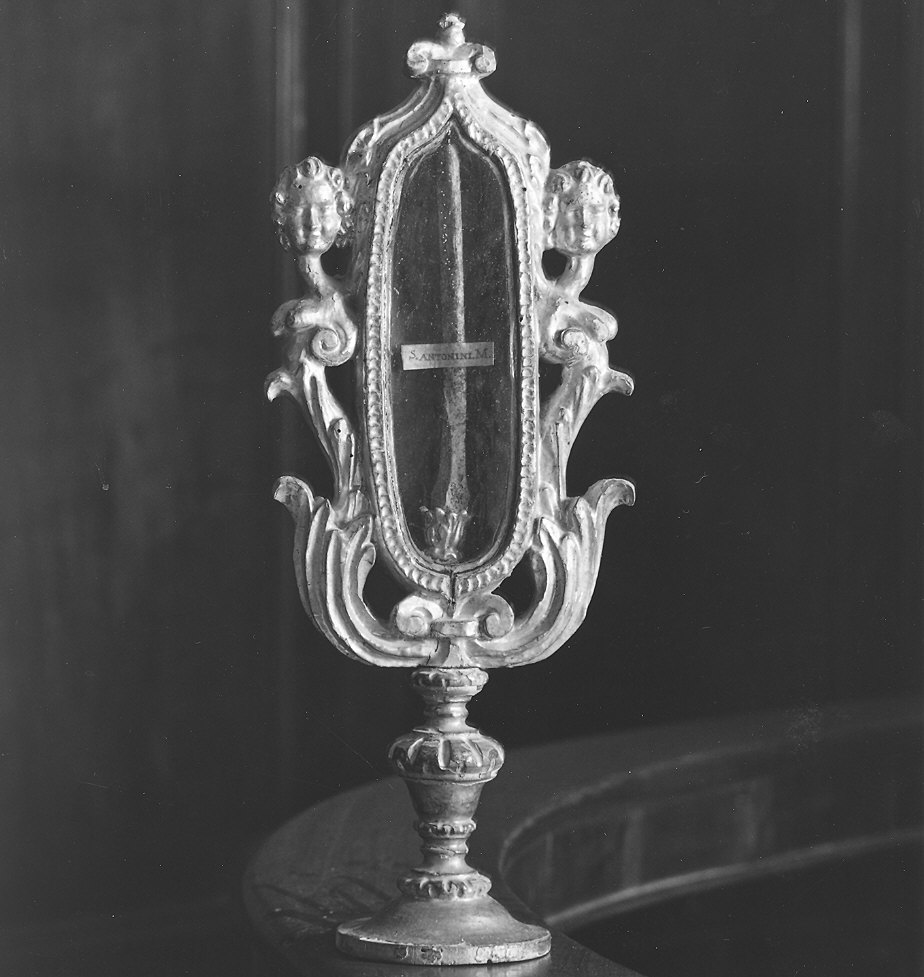 reliquiario - a ostensorio - ambito piacentino (sec. XVIII)