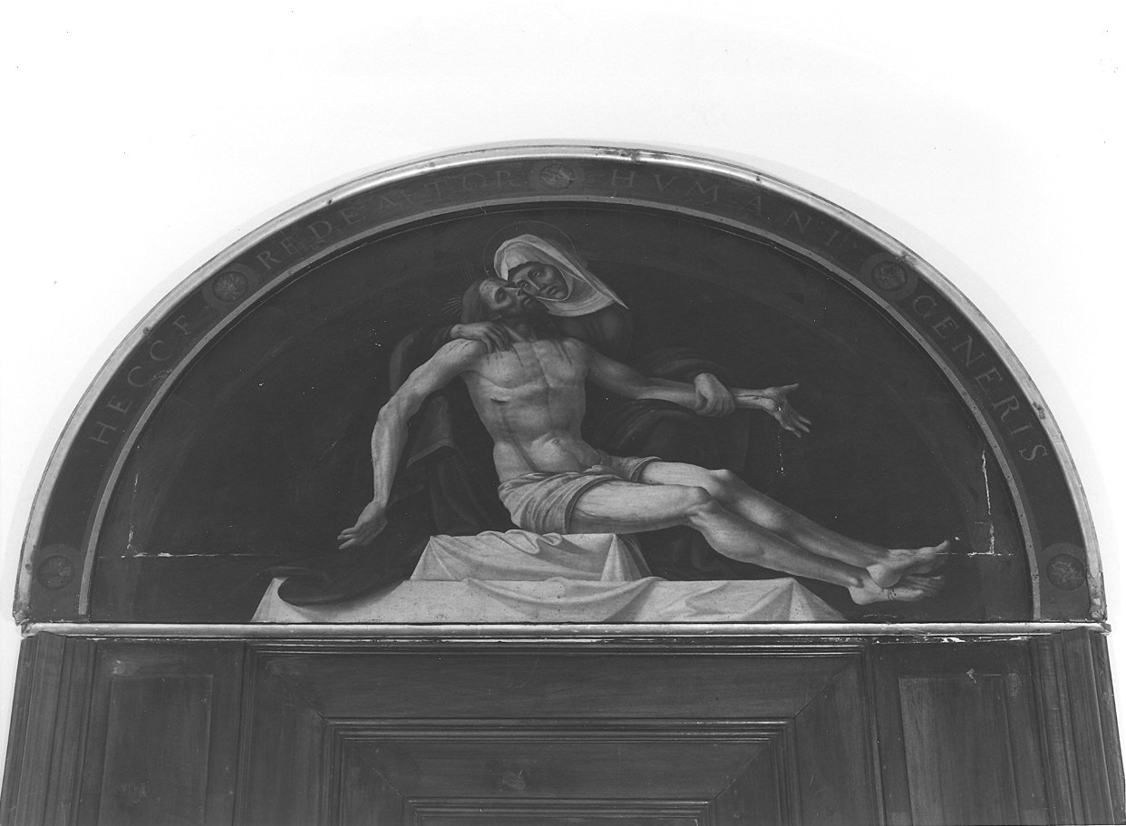 pietà (dipinto) - ambito Italia settentrionale (sec. XVI)