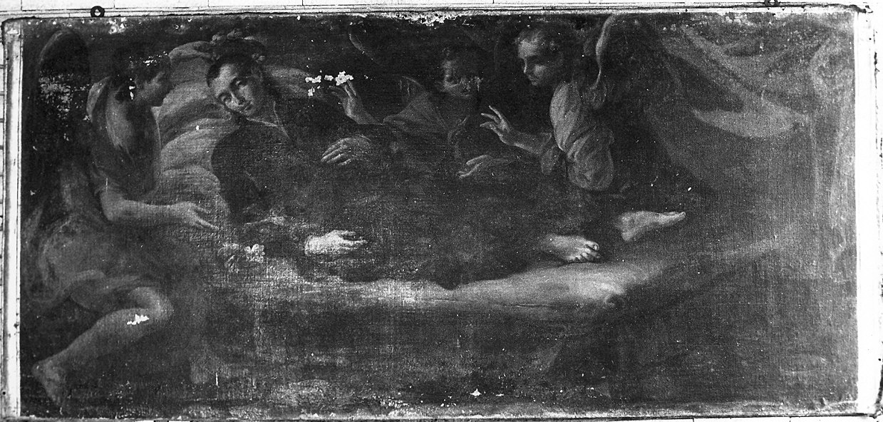 San Stanislao Kostka morente (dipinto) di Dal Sole Giovan Gioseffo (attribuito) (primo quarto sec. XVIII)