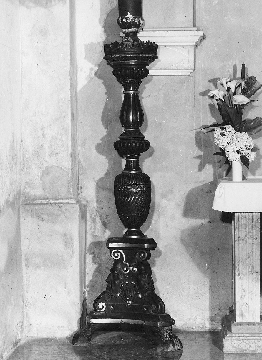 candelabro - ambito piacentino (fine/inizio secc. XVIII/ XIX)