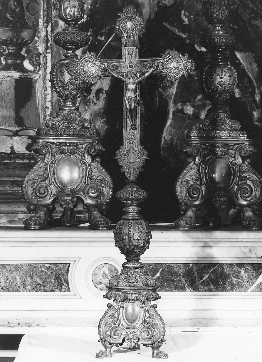 croce d'altare, elemento d'insieme - ambito emiliano (metà sec. XIX)