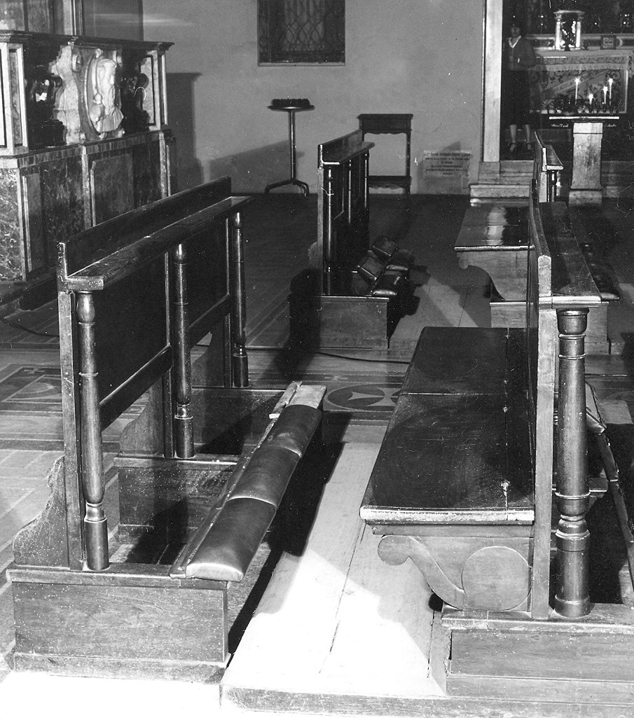 banco da chiesa - ambito piacentino (fine sec. XIX)