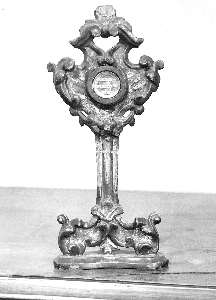 reliquiario - ambito piacentino (fine/inizio secc. XVII/ XVIII)