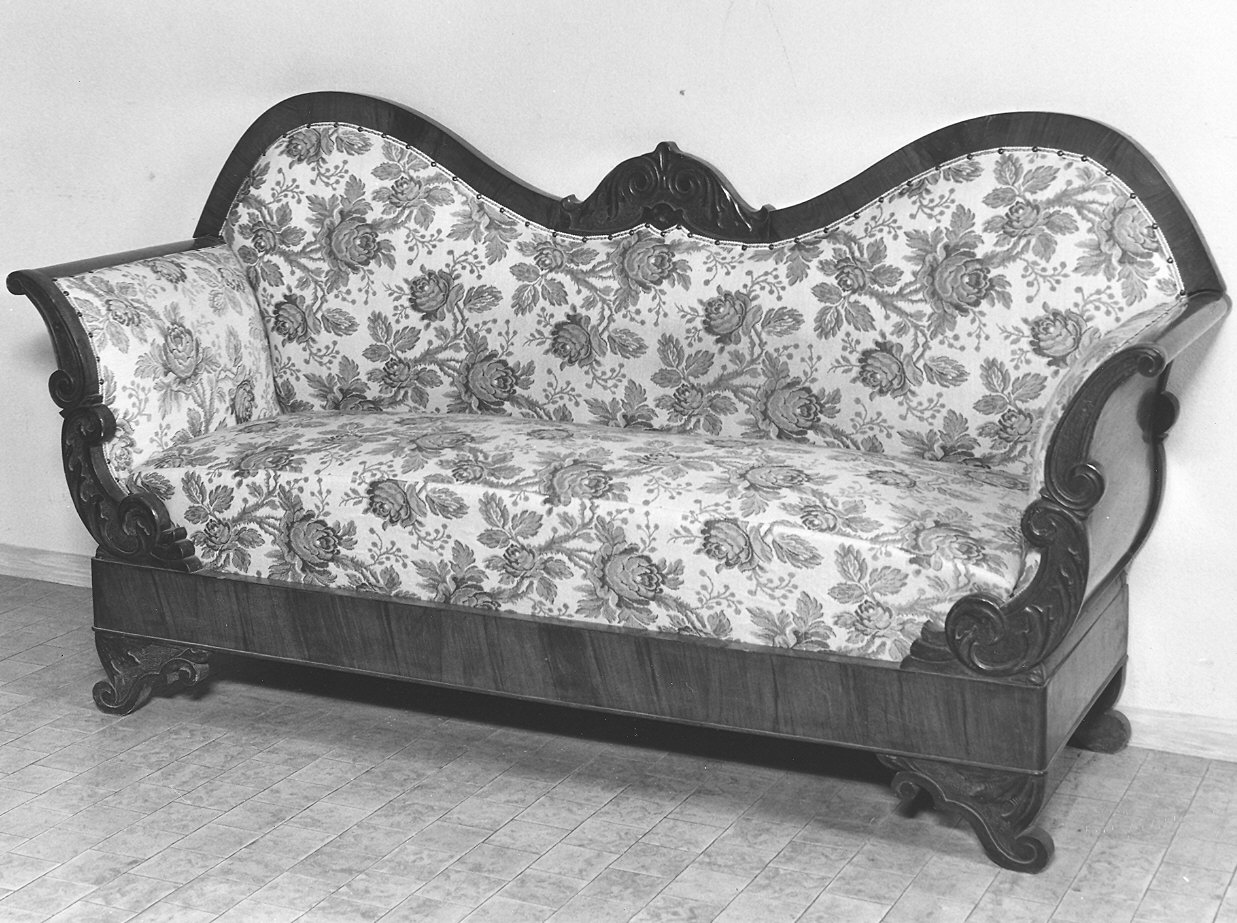 divano - ambito piacentino (fine sec. XIX)