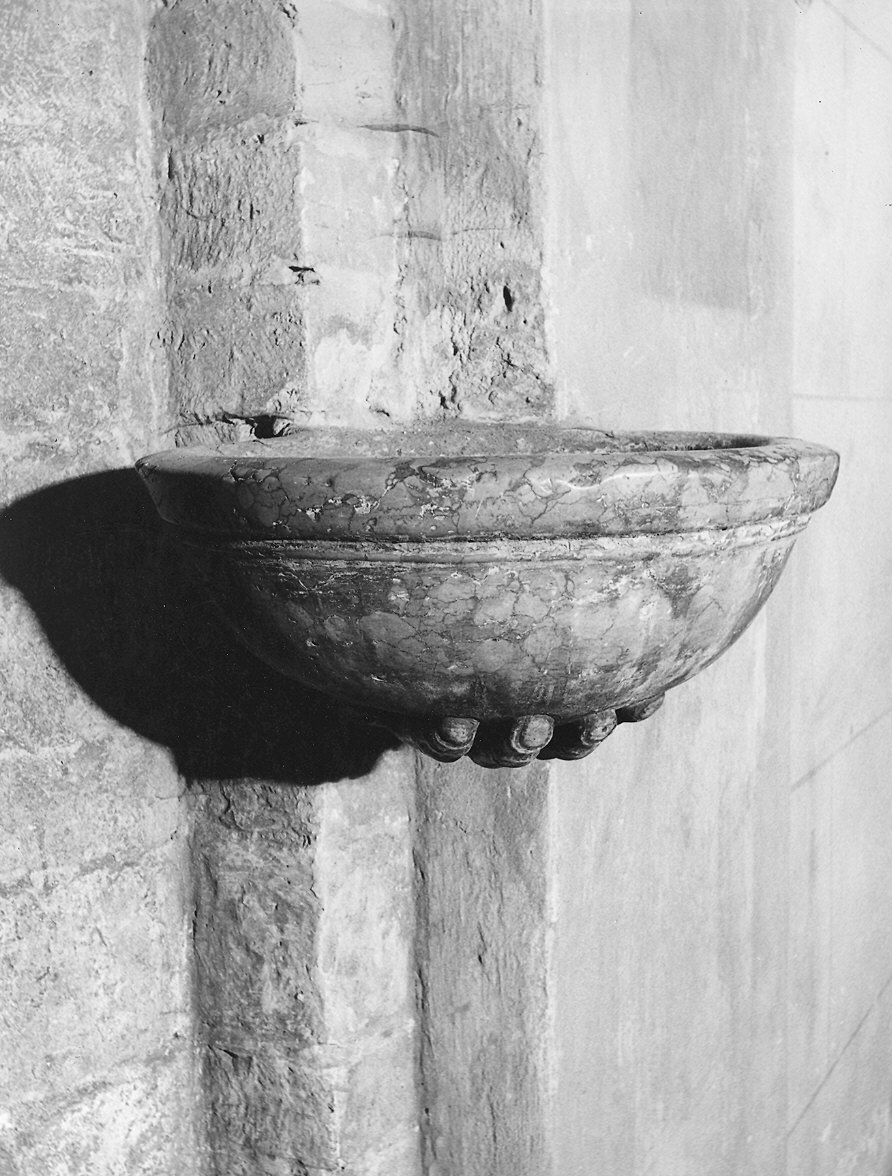 acquasantiera da parete - ambito veneto (?) (sec. XVIII)