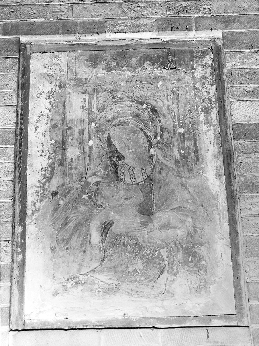 Madonna con Bambino in trono (dipinto) - ambito emiliano (seconda metà sec. XV)