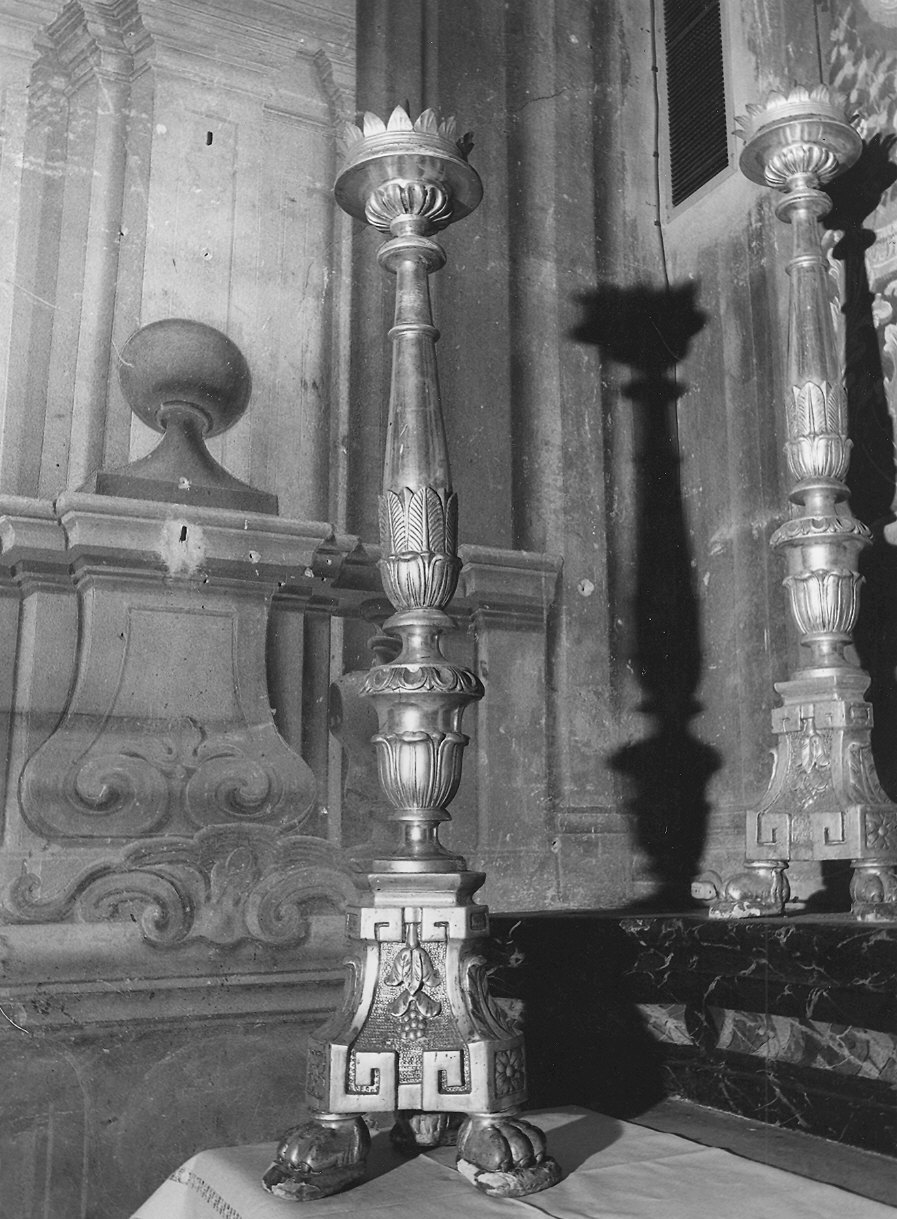 candeliere, serie - ambito piacentino (prima metà sec. XIX)