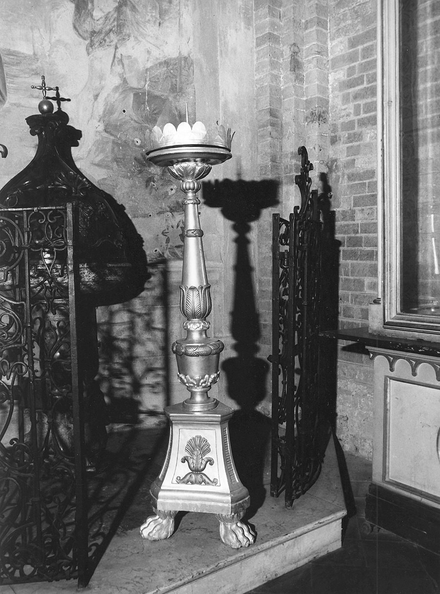 candelabro - ambito piacentino (inizio sec. XIX)