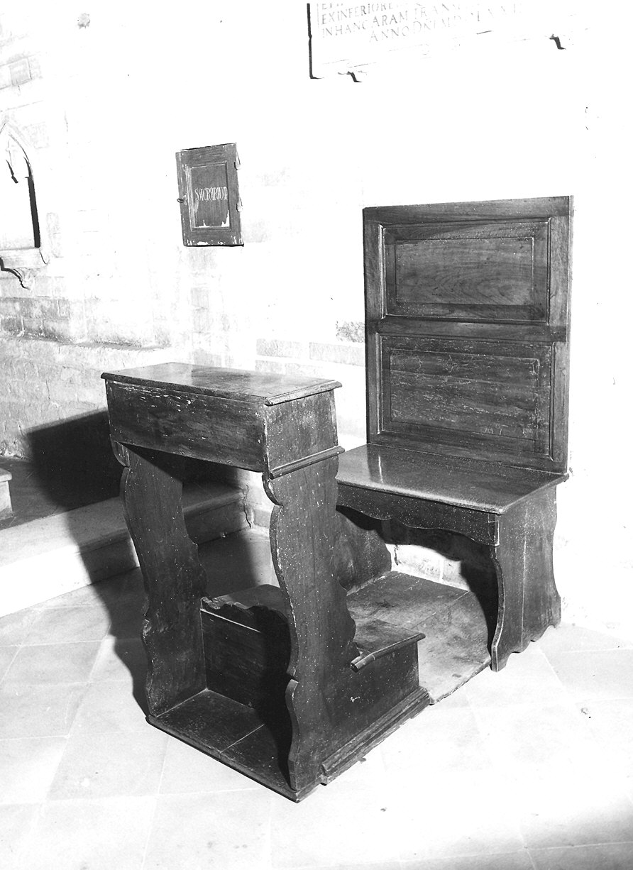 inginocchiatoio - ambito piacentino (seconda metà sec. XIX)