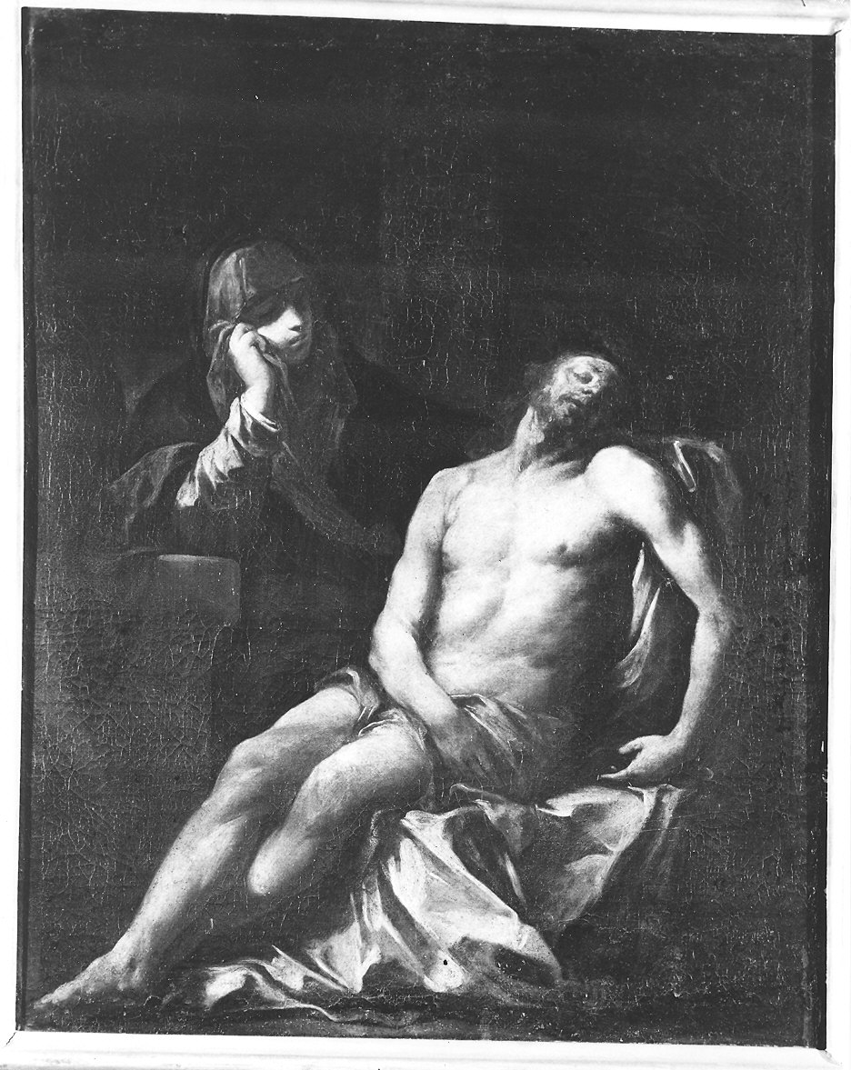 atrio della basilica di S. Pietro (dipinto) di Viganoni Carlo Maria (sec. XIX)