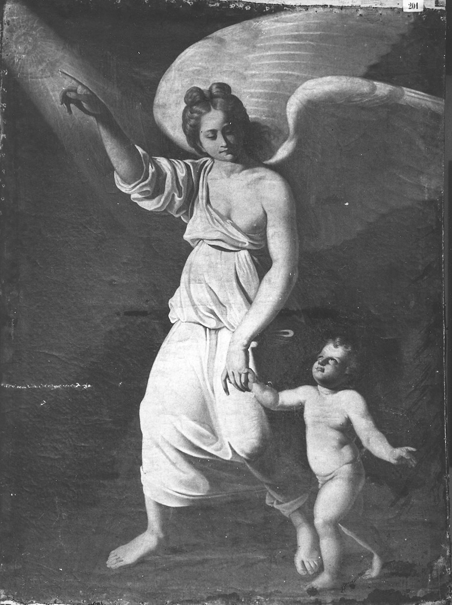 angelo custode (dipinto) - ambito italiano (fine sec. XVII)