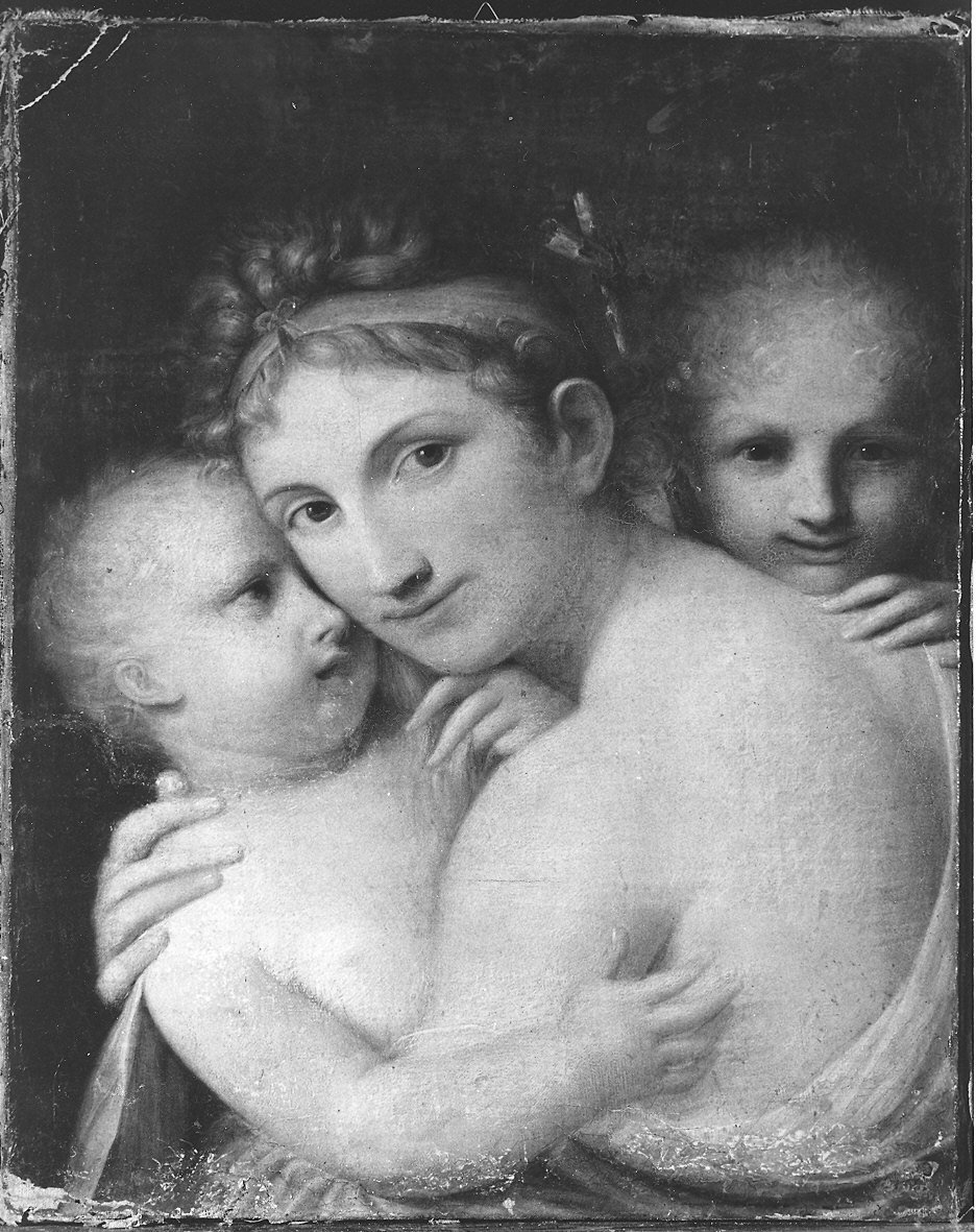 Madonna con Bambino e San Giovannino (dipinto) di Viganoni Carlo Maria (primo quarto sec. XIX)
