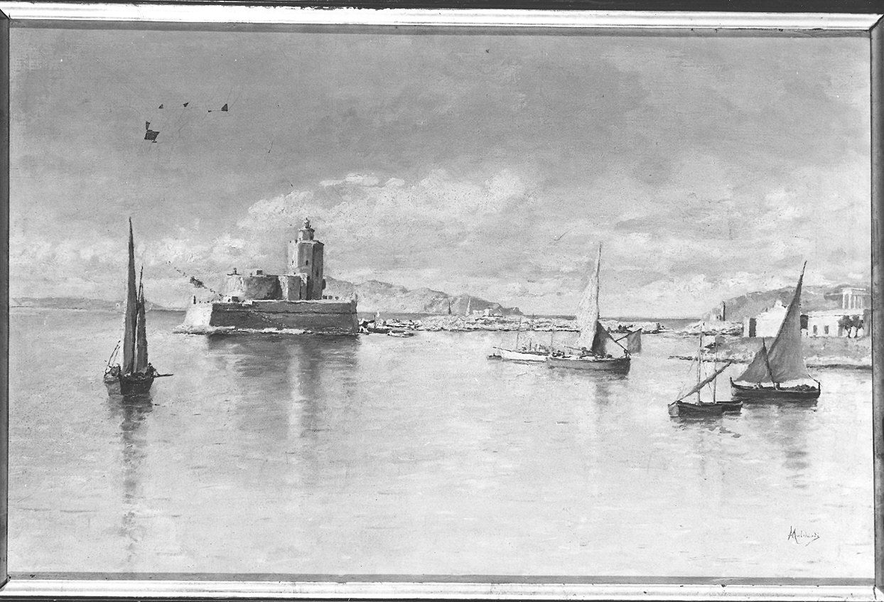 marina (dipinto) di Malchiodi Antonio (seconda metà sec. XIX)