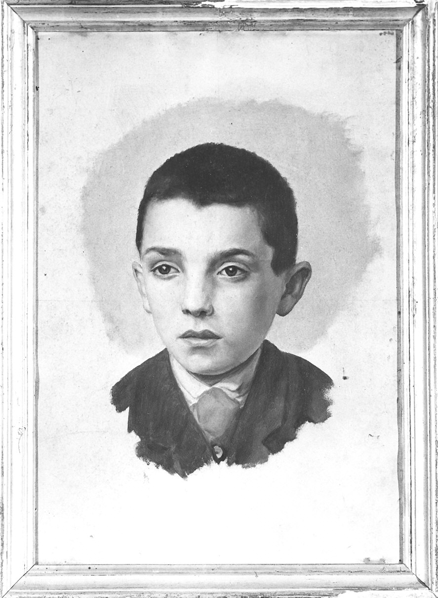 ritratto di bambino (dipinto) di Perinetti Emilio (seconda metà sec. XIX)