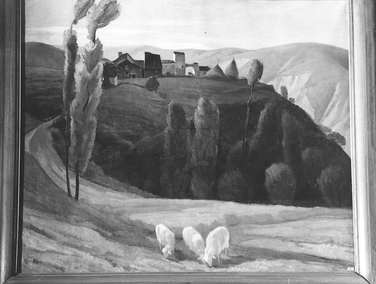 paesaggio in Val Perino (dipinto) di Ricchetti Luciano (sec. XX)