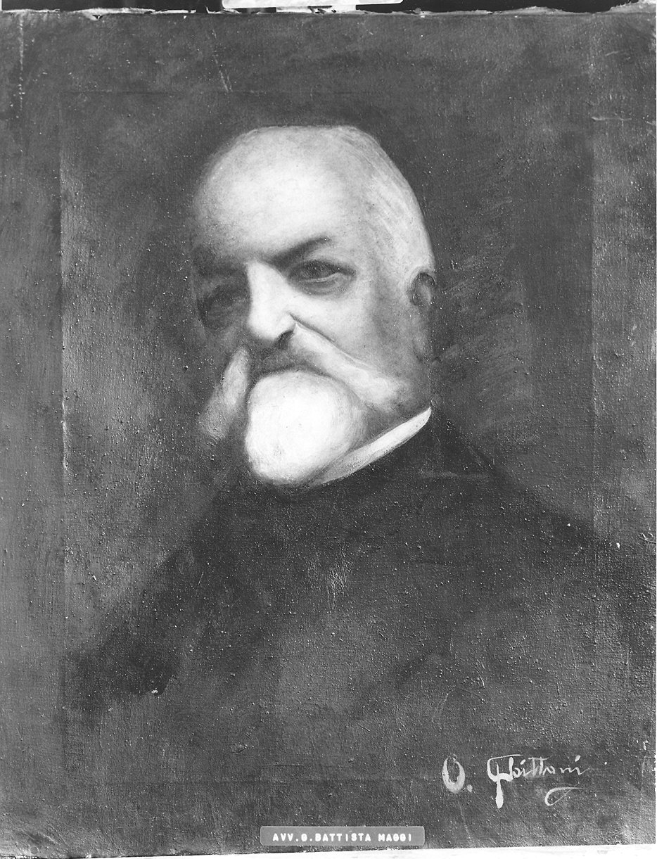 ritratto dell'avvocato Giovan Battista Maggi (dipinto) di Ghittoni Opilio (sec. XX)