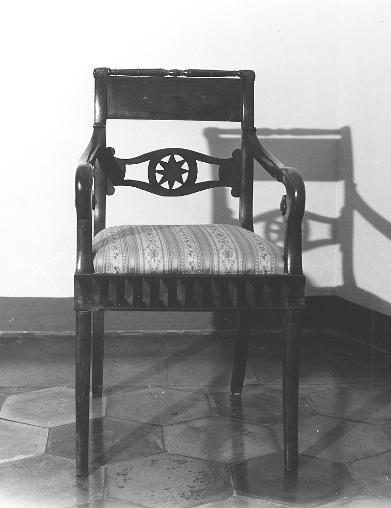 poltrona, coppia - ambito piacentino (prima metà sec. XIX)