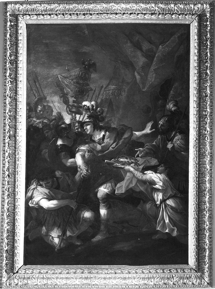 morte di Marco Giunio Bruto (dipinto) di Lenardi Giovanni Battista (seconda metà sec. XVII)