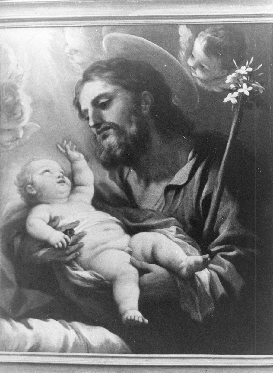 San Giuseppe e Gesù Bambino (dipinto) di Giordano Luca (attribuito) (seconda metà sec. XVII)