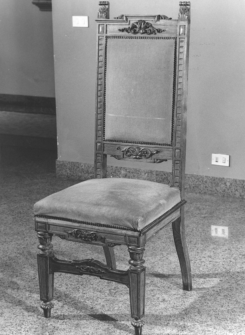 sedia, serie di Terzaghi Enrico - ambito piacentino (fine sec. XIX)