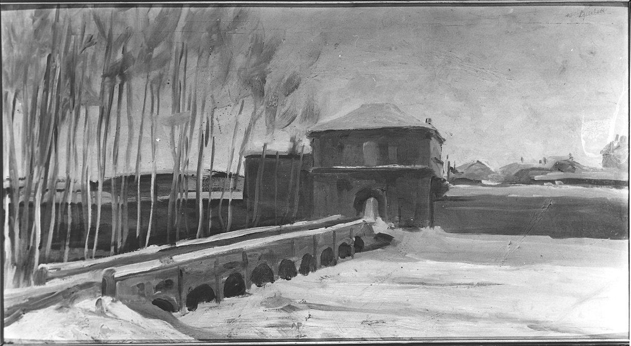 Porta Borghetto (dipinto) di Ricchetti Luciano (metà sec. XX)