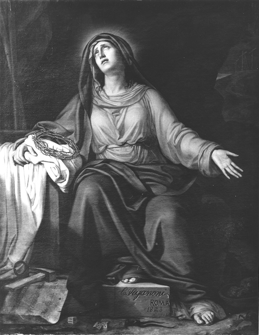 Madonna Addolorata (dipinto) di Viganoni Carlo Maria (sec. XIX)