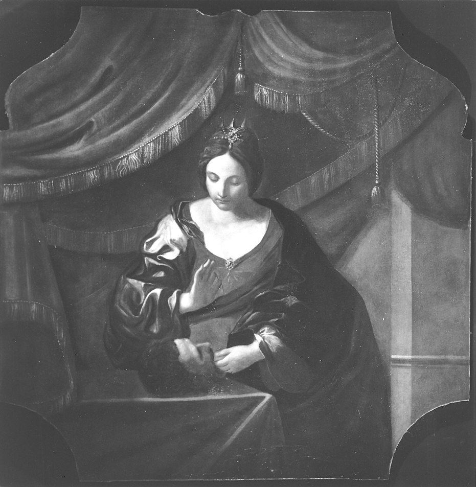 Salome con la testa di San Giovanni Battista (dipinto, elemento d'insieme) di Rubini Giovanni (e aiuti) (sec. XVIII)