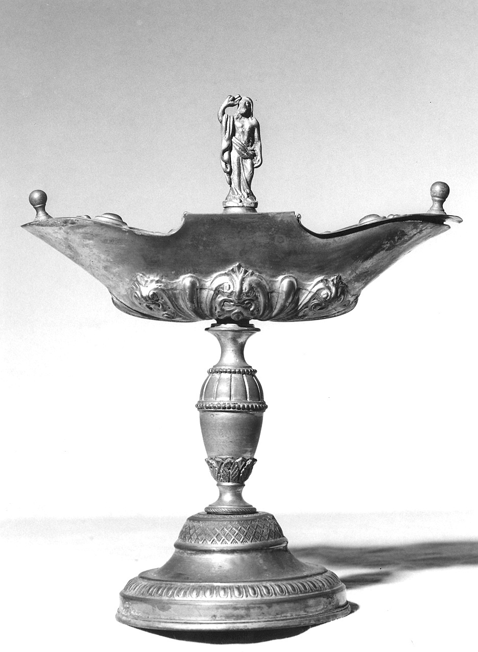 navicella portaincenso - a doppia valva - produzione emiliana (fine sec. XIX)