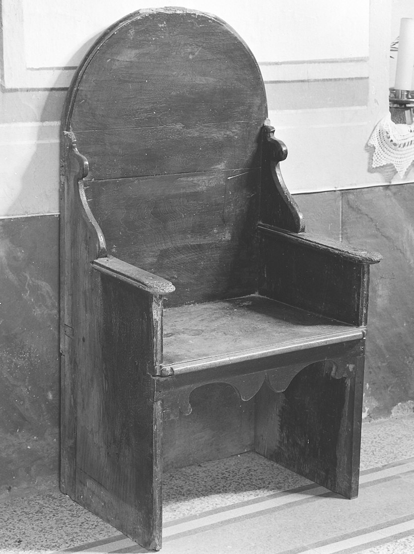 sedile - bottega piacentina (metà sec. XIX)