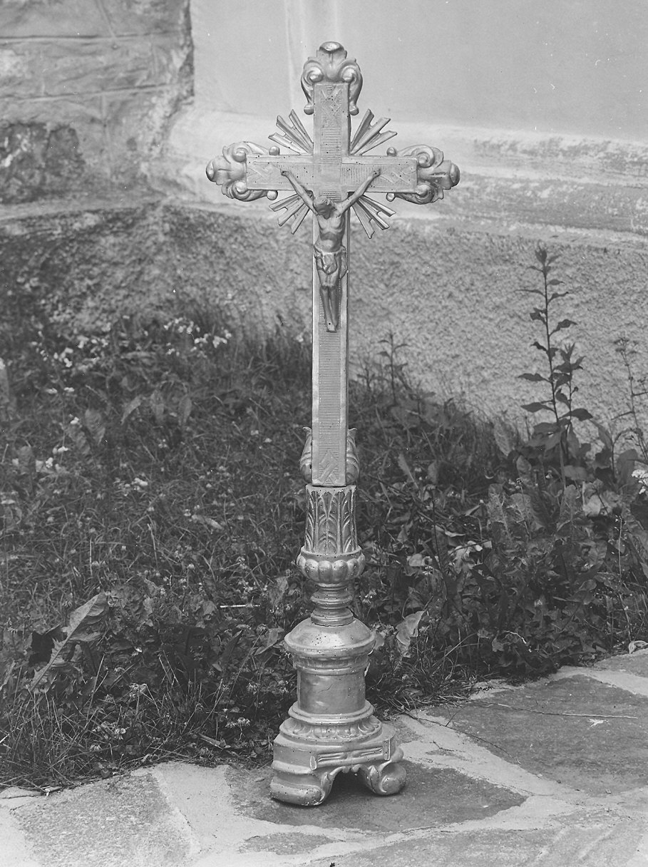 croce d'altare - bottega piacentina (fine/inizio secc. XVIII/ XIX)