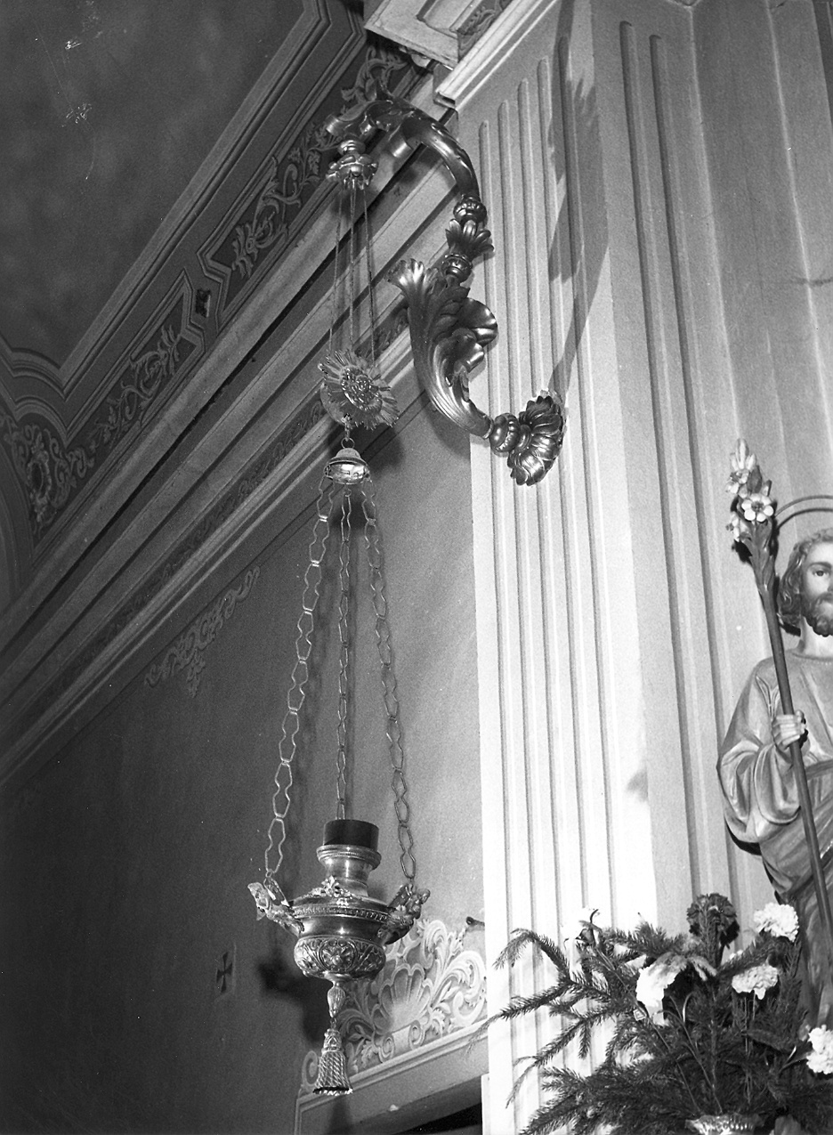 candeliere da parete, serie - bottega piacentina (seconda metà sec. XVIII)