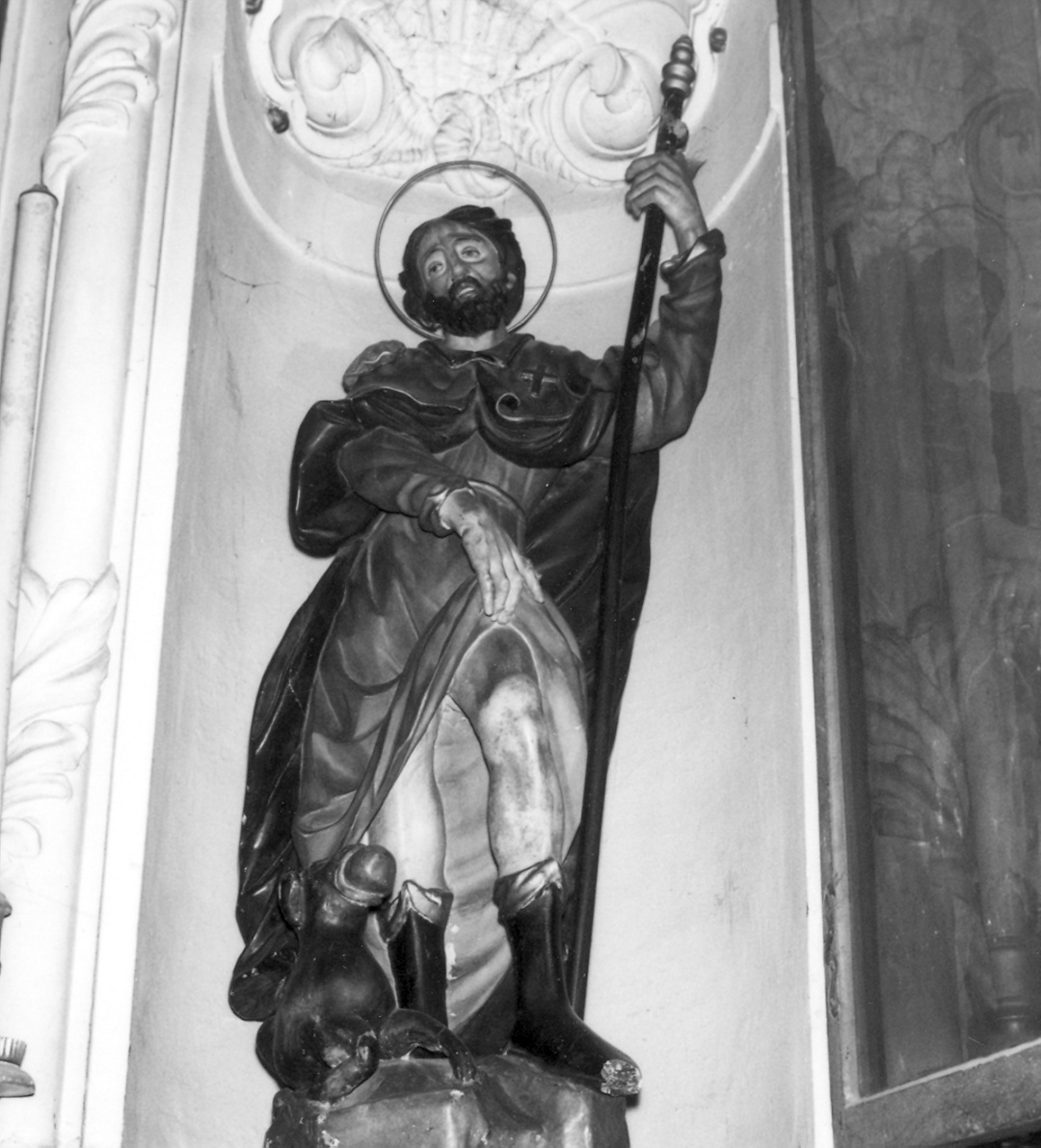 San Rocco (scultura) - bottega piacentina (sec. XVIII)