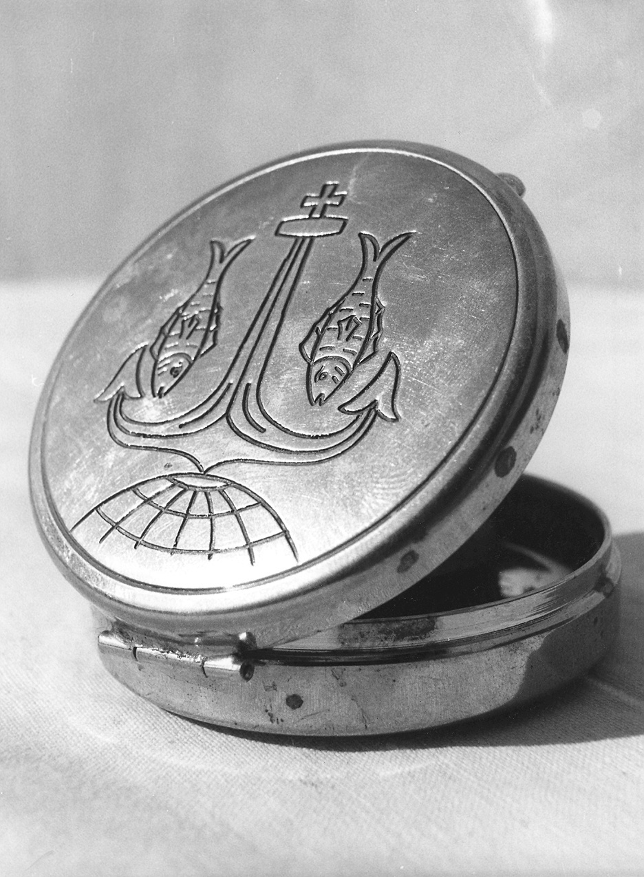 teca eucaristica - bottega piacentina (prima metà sec. XX)