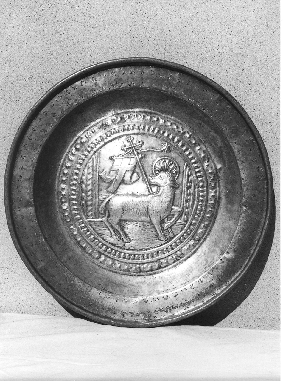 piatto per elemosine - bottega emiliana (fine/inizio secc. XVII/ XVIII)
