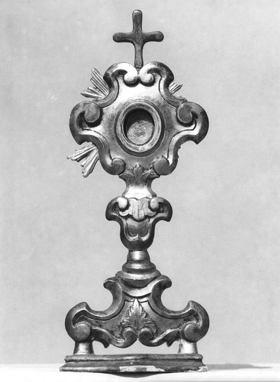 reliquiario - a ostensorio - bottega piacentina (sec. XVIII)